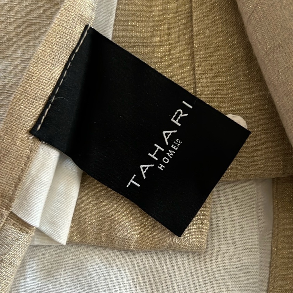 Tahari homes metalic linen curtains